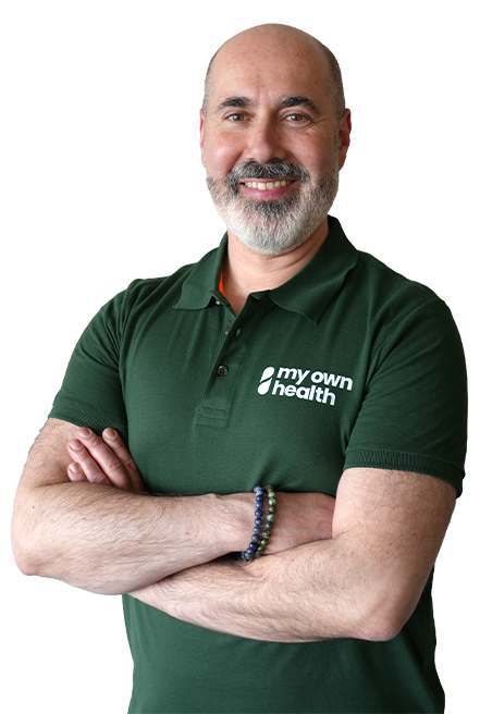 Amos van My Own Health specialist in gepersonaliseerde supplementen en gezondheid